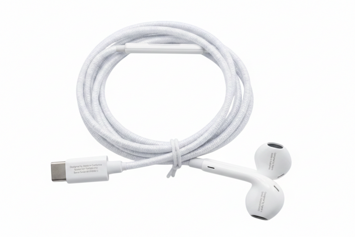 Apple - سماعات أذن USB-C مع غطاء مخصص