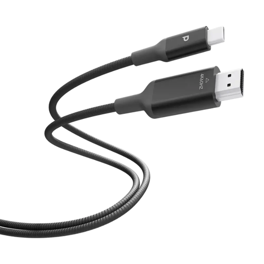 Powerology - كابل USB-C إلى HDMI بدقة 4K (بطول 2 متر)