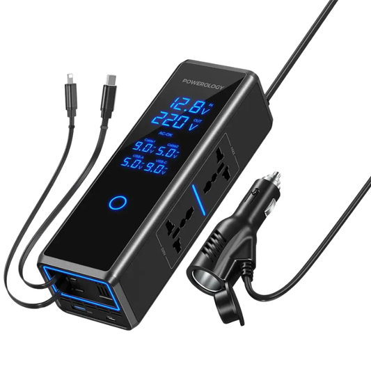 Powerology - 300W AC Socket Car Power Inverter
