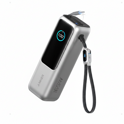 Anker - 165W Power Bank With Retractable Cables (25,000mAh)