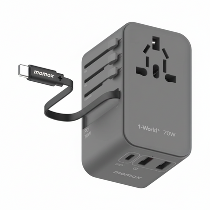 Momax - 70W Global Wall Charger & USB-C Cable