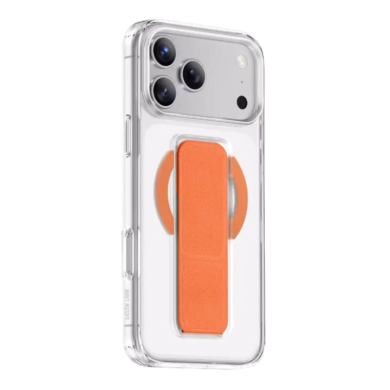 Green Lion - iPhone 17 Leather Grip Case
