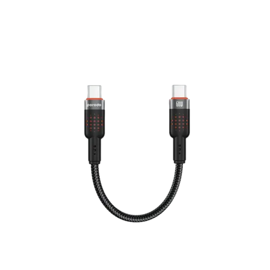 Porodo - 60W Braided USB-C Cable (25cm)