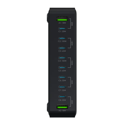 شاحن إيغو - 300 واط GaN بـ 10 منافذ