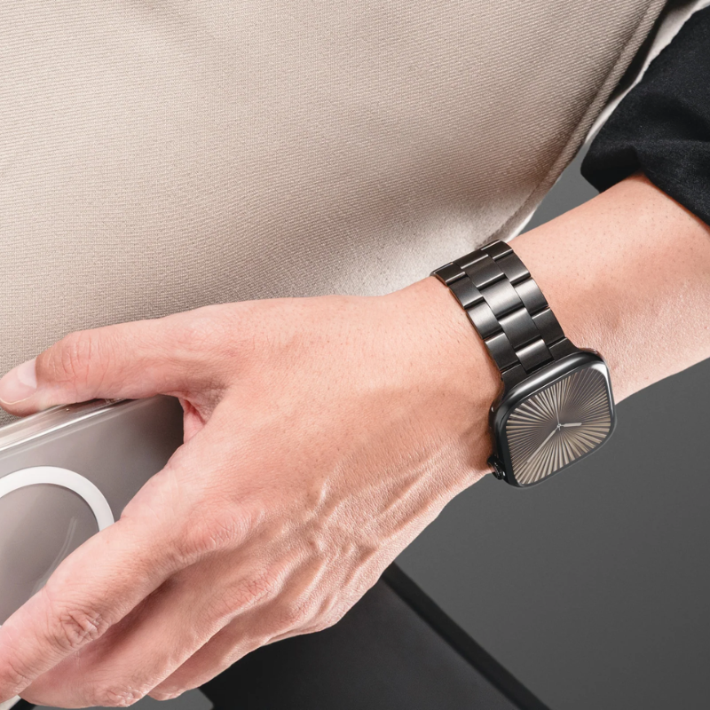 MagEasy - سوار ساعة آبل ستانلس ستيل نبيل