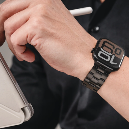 MagEasy - سوار ساعة آبل ستانلس ستيل نبيل