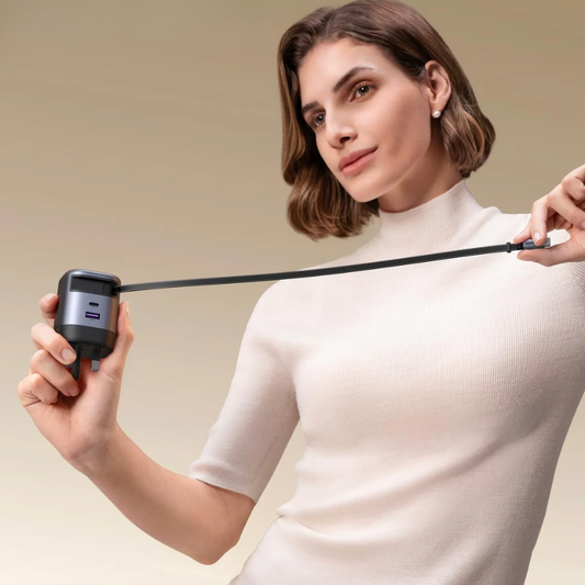 يوجرين - شاحن حائط قابل للسحب بقوة 65 واط