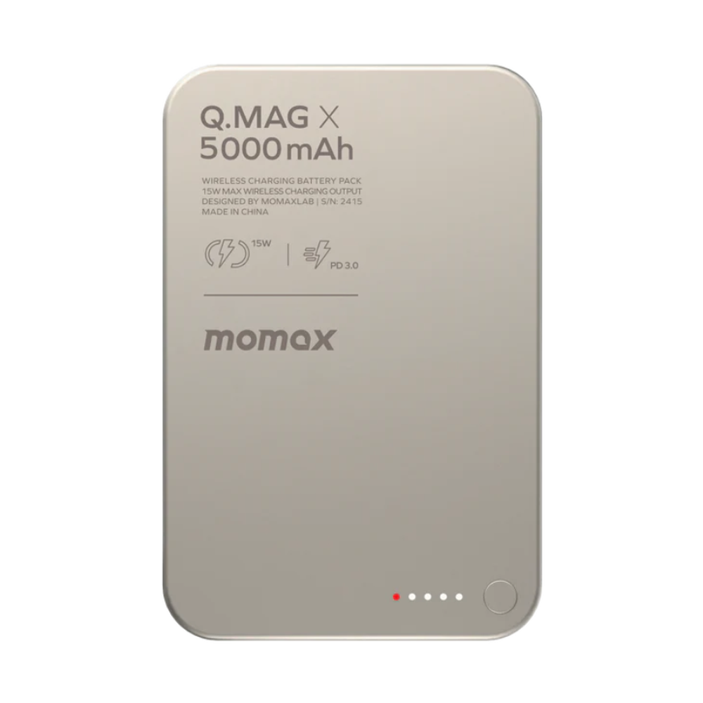 Momax - 15W Magnetic Power Bank (5000mAh)