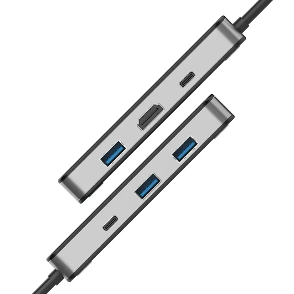 Porodo - موزع USB-C متعدد المنافذ بقوة 100 واط