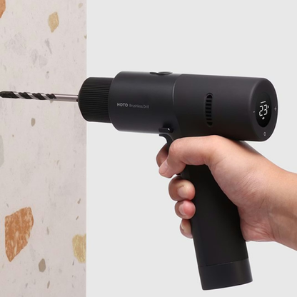 هوتو - مثقاب بدون فرشاة 12 فولت ومجموعة أدوات أساسية