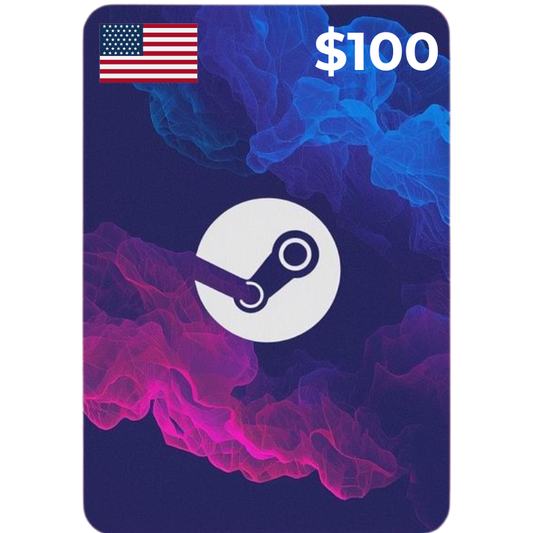 Digital Card - $100 Steam USD Wallet Store
