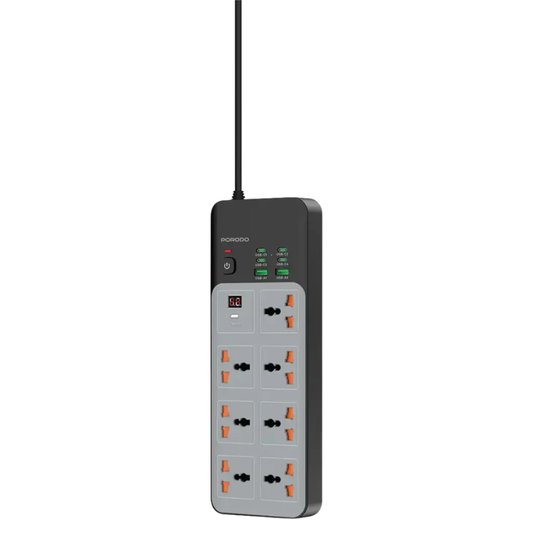 بورودو - مشترك كهرباء ومنافذ USB بقوة 3000 واط (7 منافذ تيار متردد)