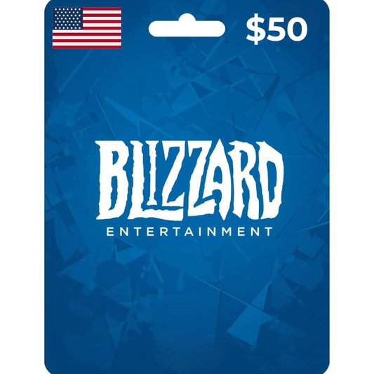 Digital Card - $50 Blizzard Battle.net USA Store