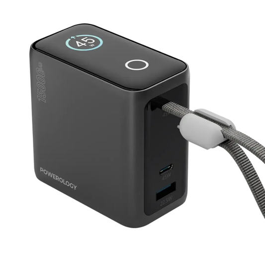 باورولوجي - بنك طاقة صغير 45 واط (15000 مللي أمبير/ساعة)