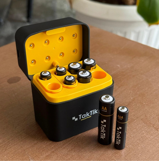 تاكتيك - مجموعة بطاريات باور بودز القابلة لإعادة الشحن (عبوة من 8 قطع)