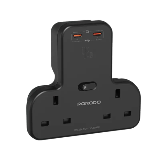 Porodo - شاحن حائط متعدد المنافذ 3250 واط