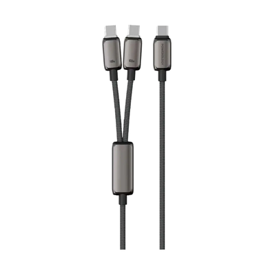 Powerology - 100W Dual USB-C Cable