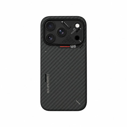 قضية Aulumu A18 نصف مغطاة من ألياف الأراميد لهاتف iPhone 18 Pro — حماية فائقة بتصميم خفيف وعصري | Aulumu A18 Semi-Cover Aramid Fiber Case for iPhone 18 Pro — Superior Protection with a Lightweight, Modern Design.
