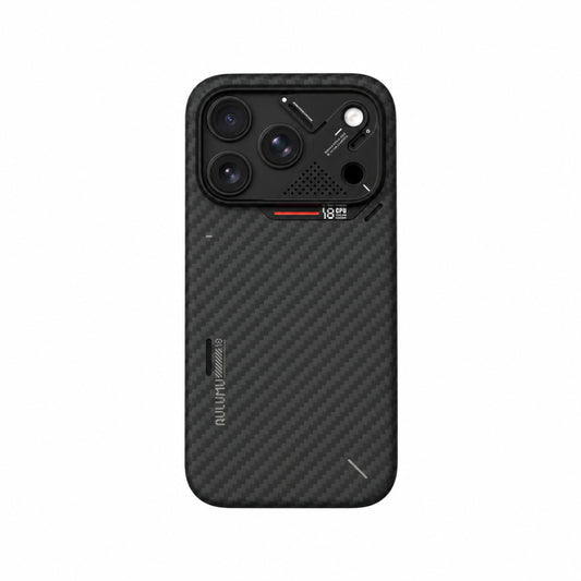 قضية Aulumu A18 نصف مغطاة من ألياف الأراميد لهاتف iPhone 18 Pro — حماية فائقة بتصميم خفيف وعصري | Aulumu A18 Semi-Cover Aramid Fiber Case for iPhone 18 Pro — Superior Protection with a Lightweight, Modern Design.
