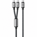 Powerology - 2-In-1 Dual USB-C Cable