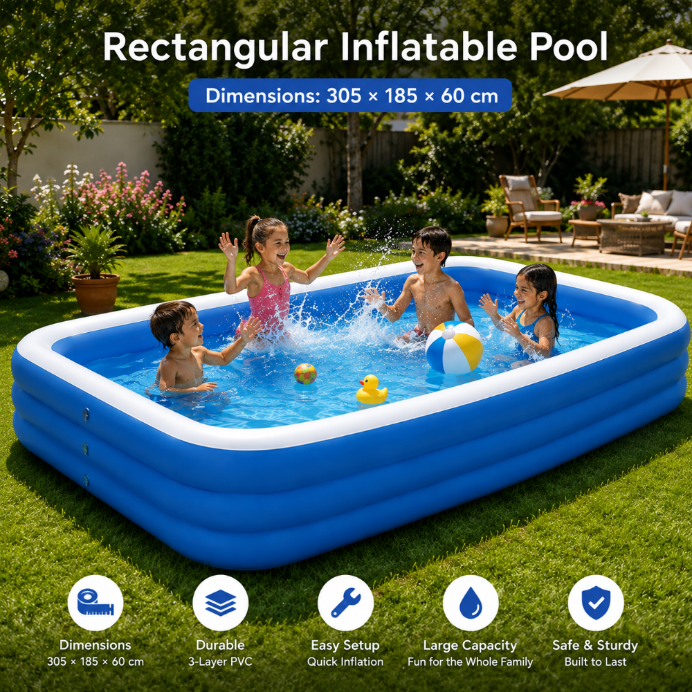 Green Lion - Inflatable Big Swimming Pool