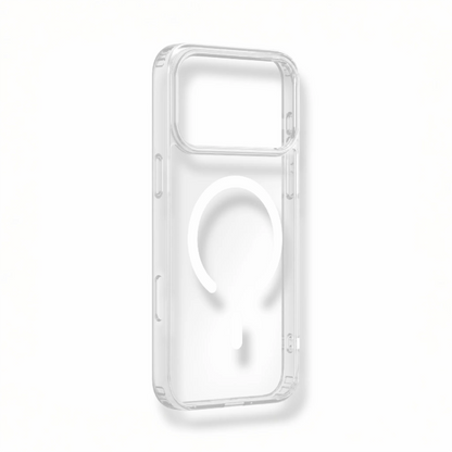 قضية Wizard الشفافة الكريستالية المتوافقة مع MagSafe لهاتف iPhone 18 Pro و Pro Max — وضوح تام وحماية أنيقة | Wizard Crystal Clear MagSafe Case for iPhone 18 Pro & Pro Max — Complete Clarity with Elegant Protection.