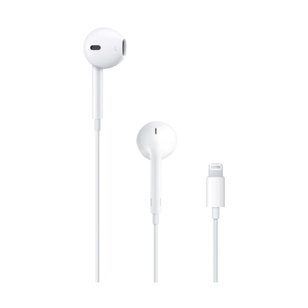 Apple EarPods Lightning set including left right earbuds and connector