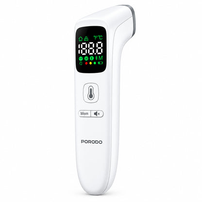 قياس بدون تلامس خلال ثوانٍ — آمن وصحي ومناسب لجميع أفراد العائلة | Non-contact measurement in seconds — safe, hygienic, and suitable for the whole family.
