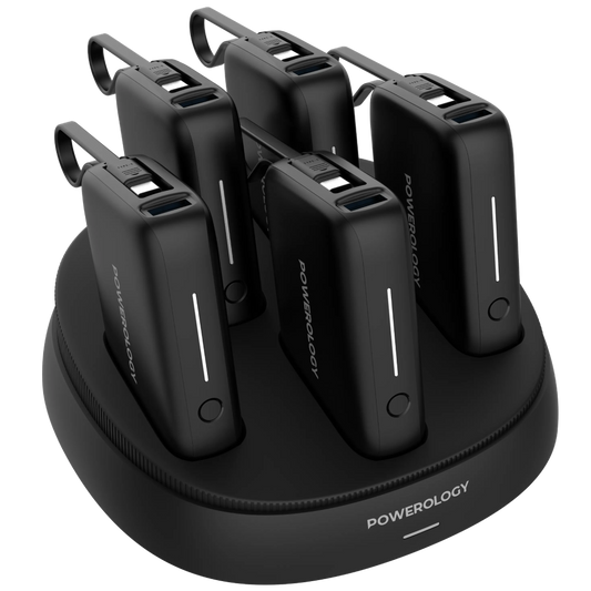 Powerology × 5 10000mAh Power Bank Station
