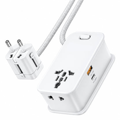 شاحن Powerology العالمي متعدد المنافذ بقدرة 30 واط — شحن سريع لعدة أجهزة في وقت واحد | Powerology Universal Multi-Port Charger 30W — Fast Charging for Multiple Devices at Once.
