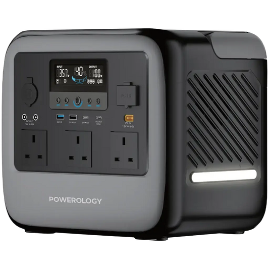 Powerology Pater III Portable Power Station 1200W - Gray