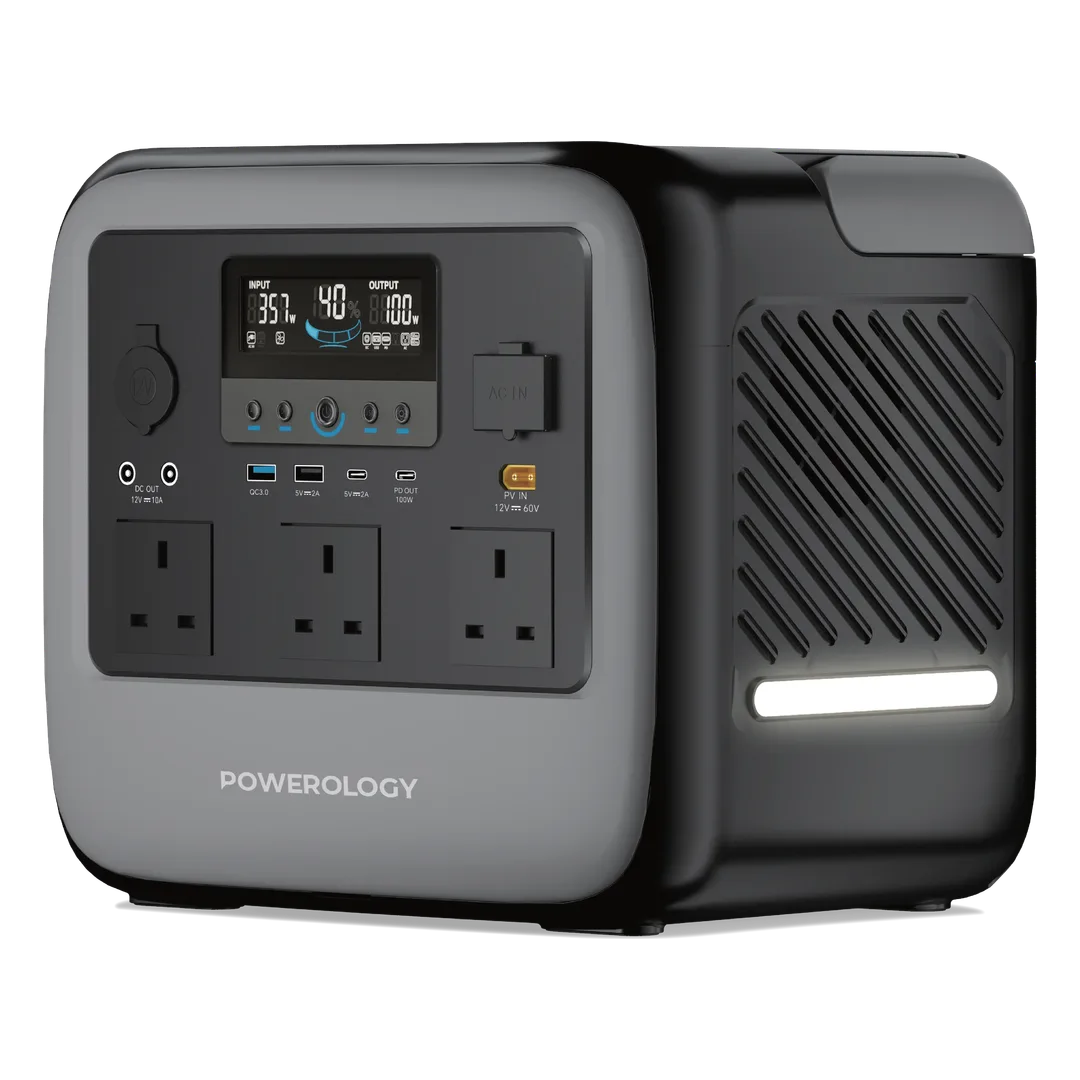Powerology Pater IV Portable Power Station 2000W - Grey