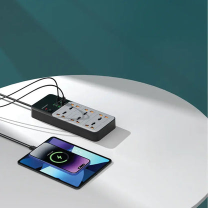 Porodo - 3000W Power Strip & USB Ports (6AC)