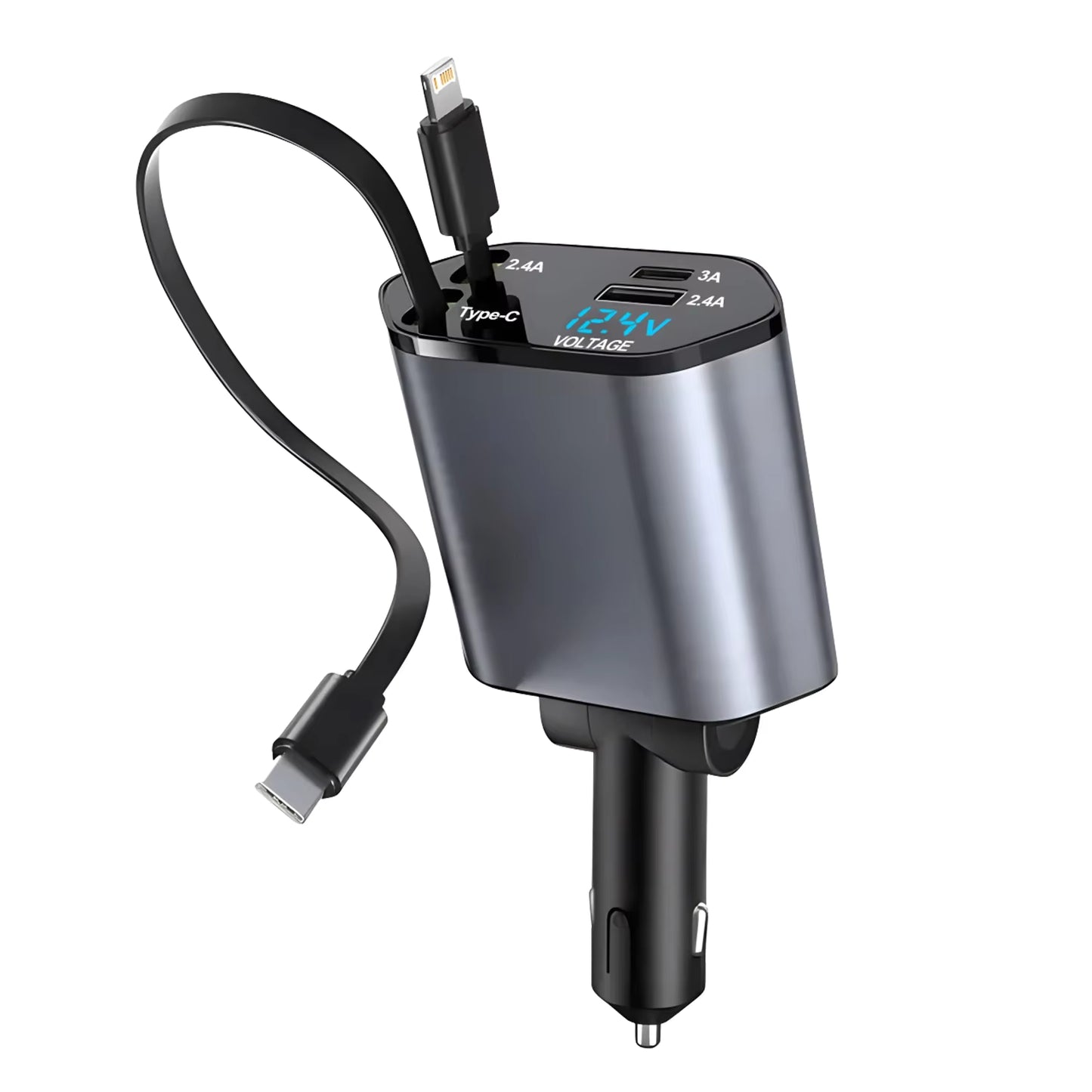 Rebnuo - 120W Car Charger 4 in 1