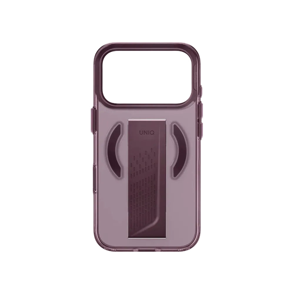 قضية Uniq Heldro Air Grip لهاتف iPhone 18 Pro و Pro Max باللون العنابي — قبضة هوائية مريحة وحماية أنيقة | Uniq Heldro Air Grip Case for iPhone 18 Pro & Pro Max in Burgundy — Comfortable Air Grip & Elegant Protection.
