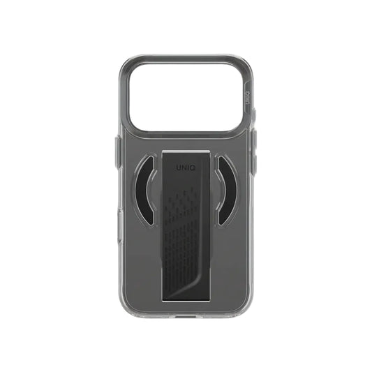 قضية Uniq Heldro Air Grip لهاتف iPhone 18 Pro و Pro Max باللون الأسود — قبضة هوائية مريحة وحماية أنيقة | Uniq Heldro Air Grip Case for iPhone 18 Pro & Pro Max in Black — Comfortable Air Grip & Elegant Protection.
