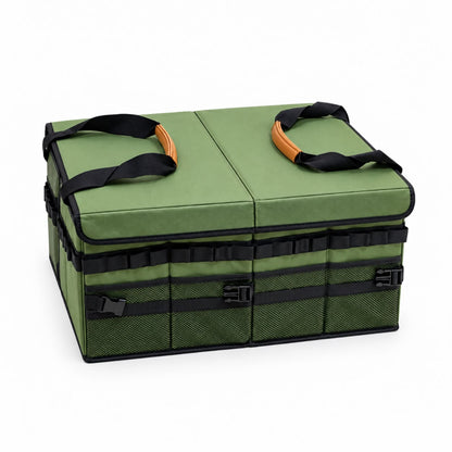 أقسام تخزين متعددة مع جيوب شبكية خارجية — تنظيم مثالي للأدوات ومستلزمات السفر | Multiple storage compartments with exterior mesh pockets — perfect organization for tools and travel essentials.
