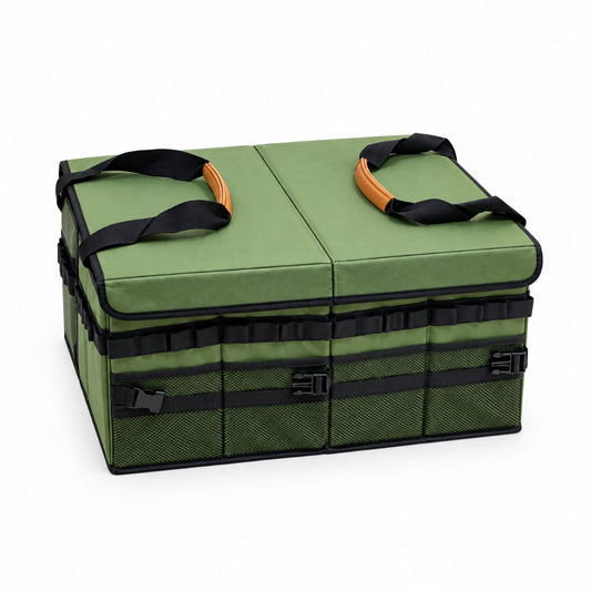 أقسام تخزين متعددة مع جيوب شبكية خارجية — تنظيم مثالي للأدوات ومستلزمات السفر | Multiple storage compartments with exterior mesh pockets — perfect organization for tools and travel essentials.
