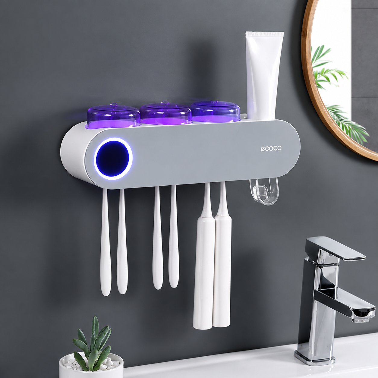 Ecoco - Solar UV Toothbrush Holder