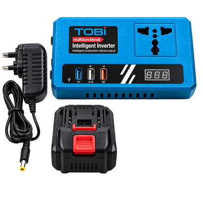 TOBI - 220V Battery Inverter with USB & LED