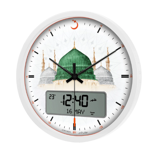 الفجر - ساعة دائرية مسجد المدينة المنورة