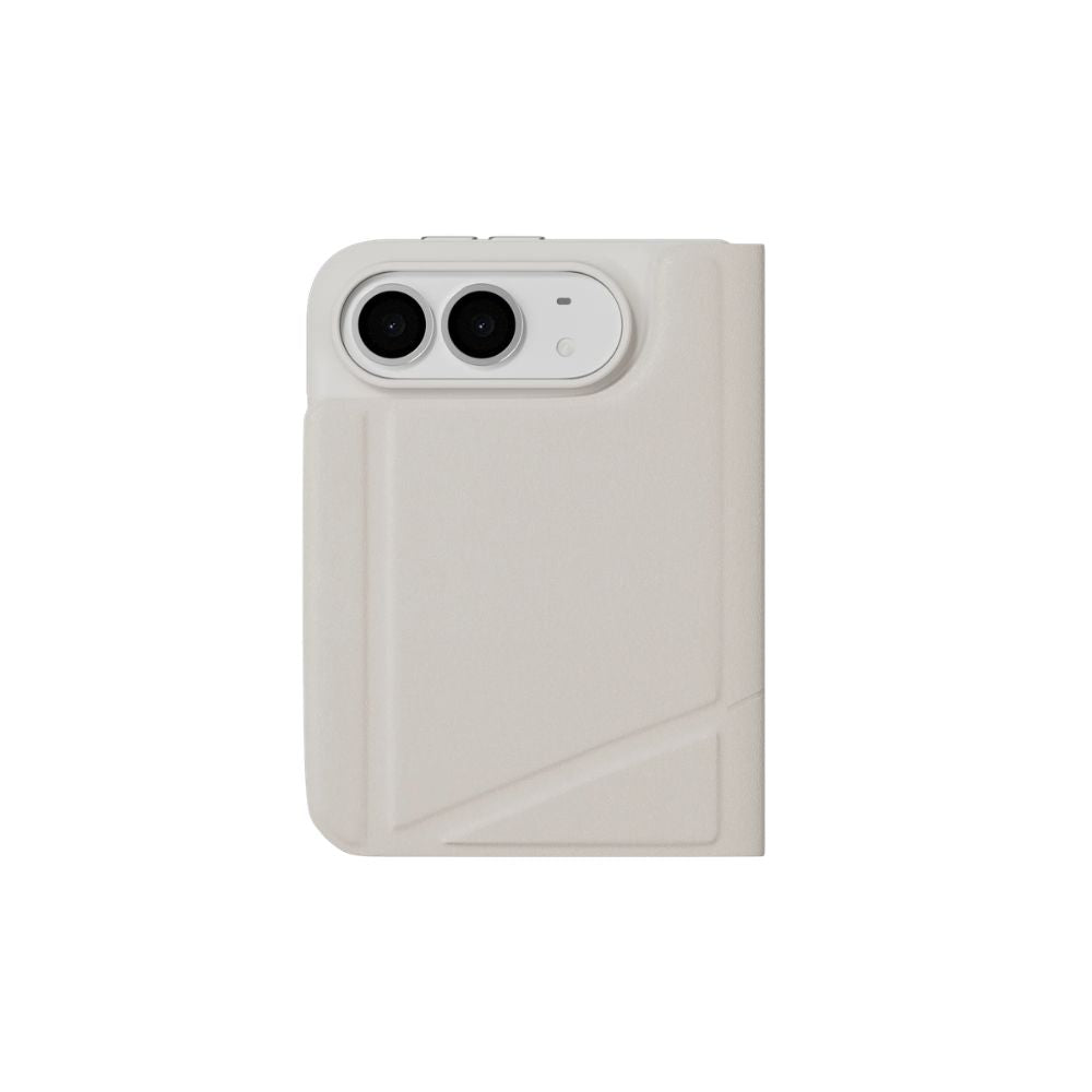 قضية MagEasy Facet M متعددة الزوايا بتصميم Folio لهاتف iPhone Duo بلون Starlight — حماية كاملة وأناقة عملية مع توافق MagSafe | MagEasy Facet M Multi-Angle Folio Protective Case for iPhone Duo in Starlight — Full Coverage Protection and Practical Elegance with MagSafe Compatibility .