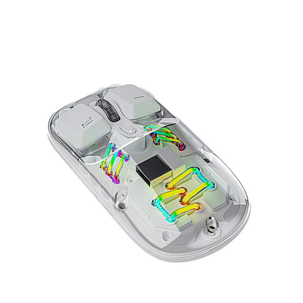 Porodo - Transparent Dual Mode Wireless Mouse